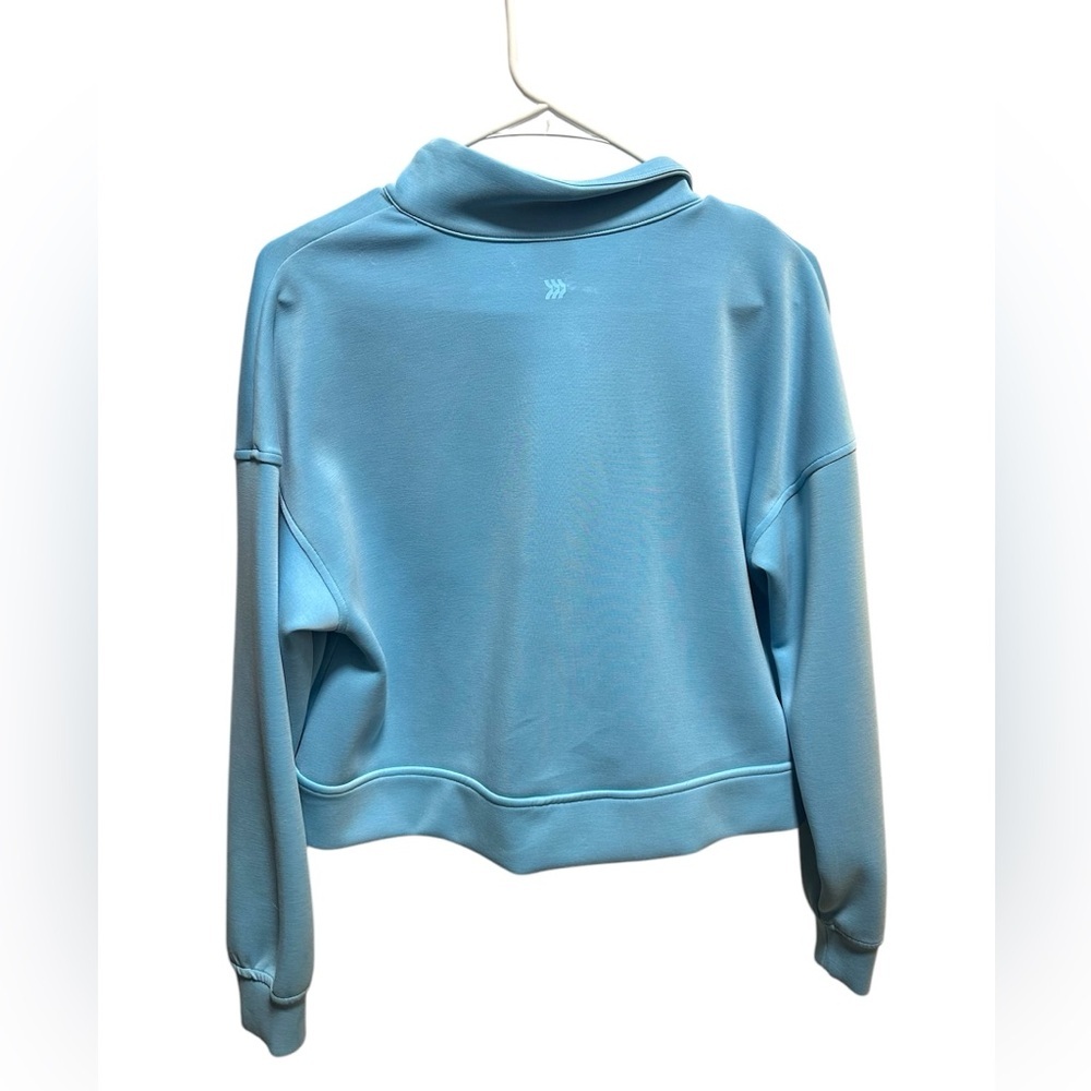 NWOT All in motion Blue Quarter-Zip Women's Top pullover - Picture 2 of 3